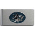 San Jose Sharks® Brushed Metal Money Clip